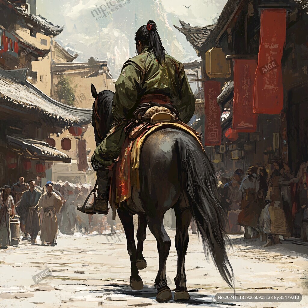 镖局送镖场景