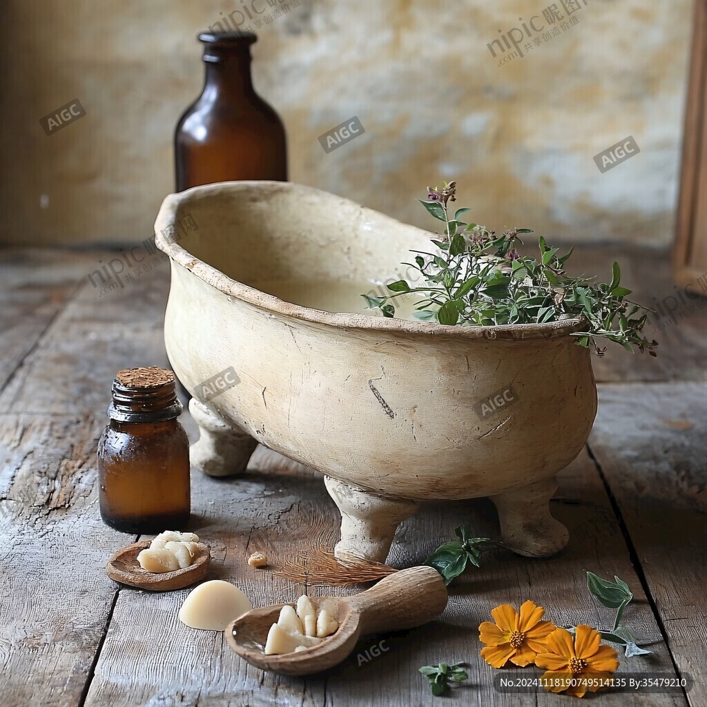 粗陶药钵