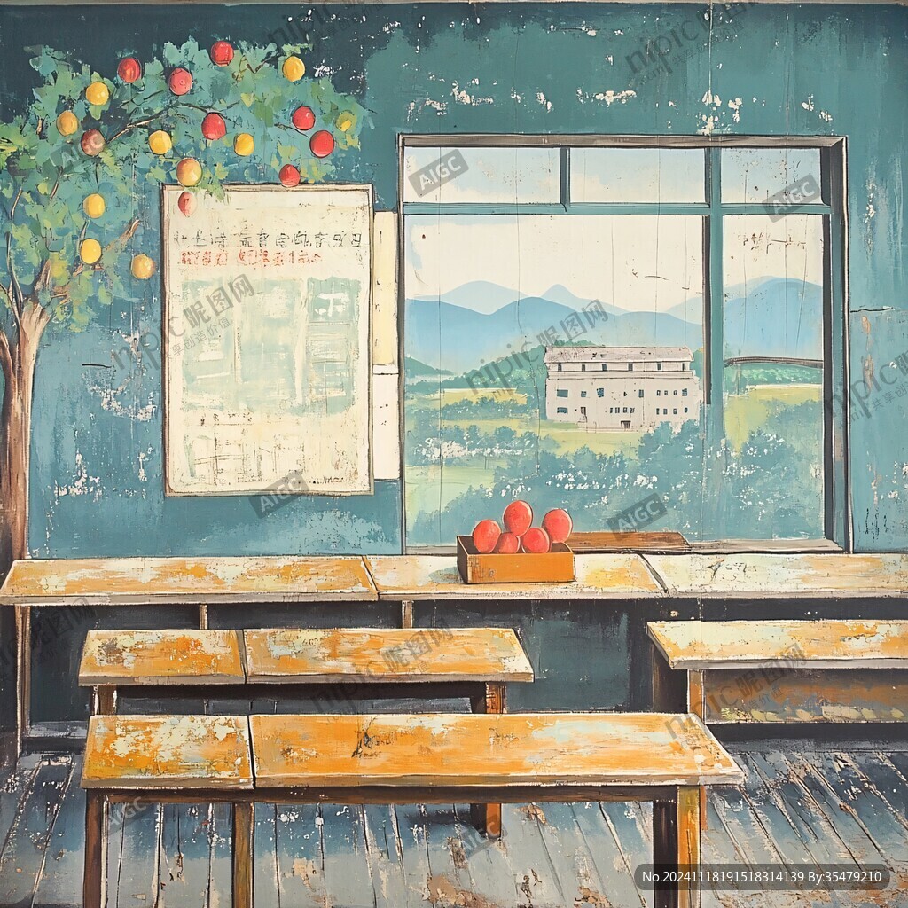 教室插画