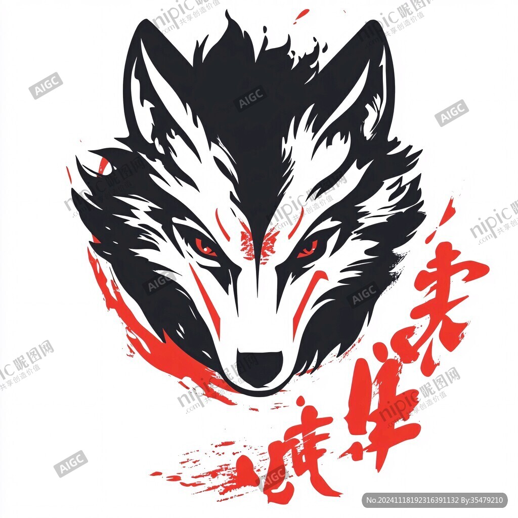 霸气野狼logo