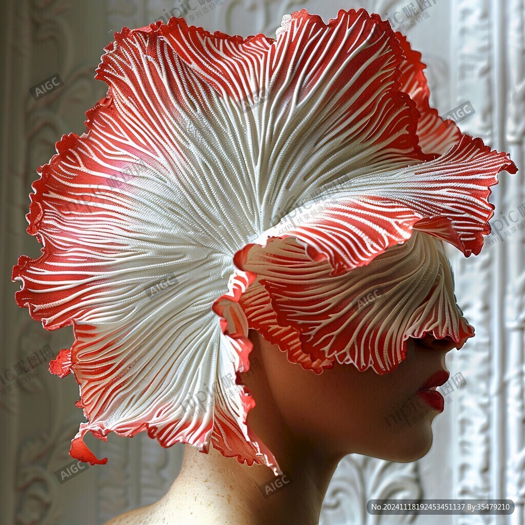 3d红色花