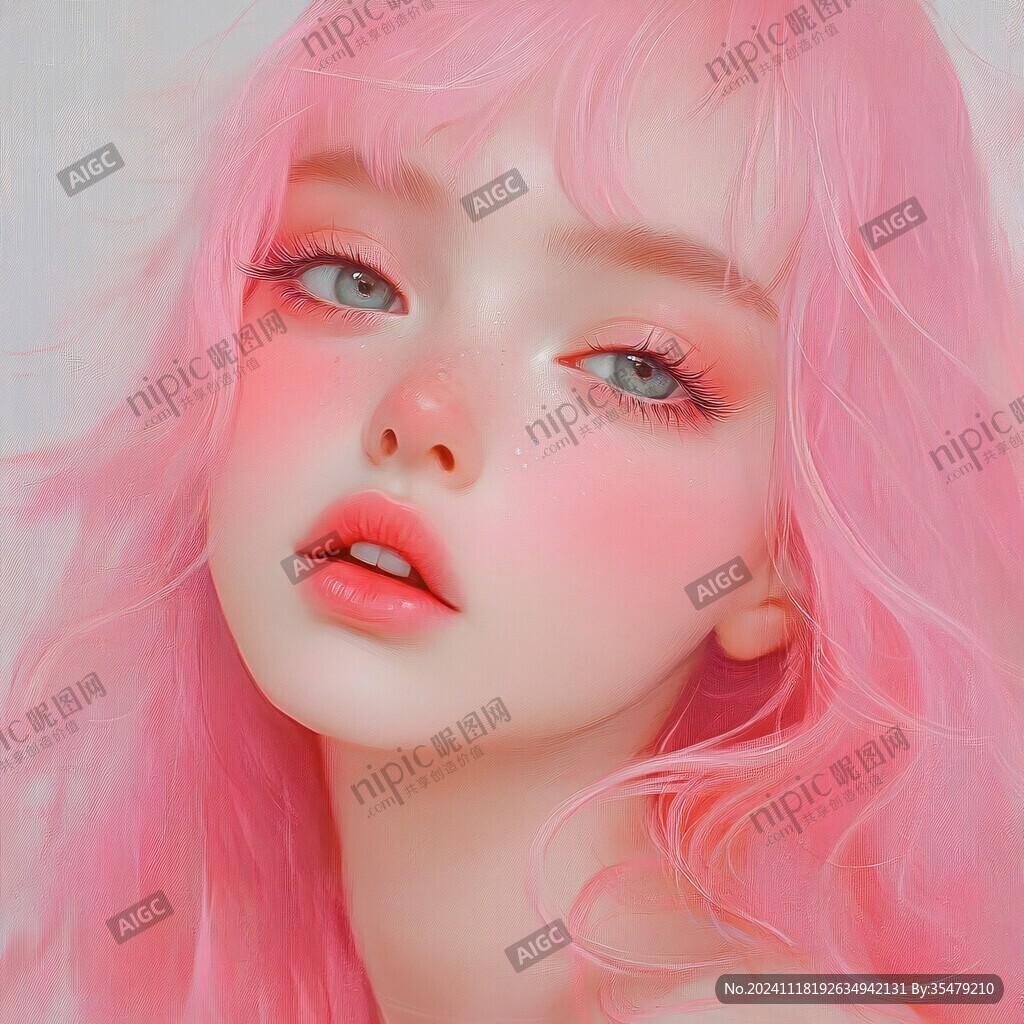 粉色头发少女