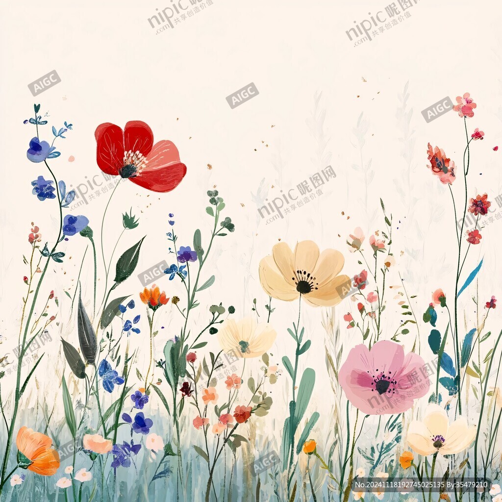 小碎花插画