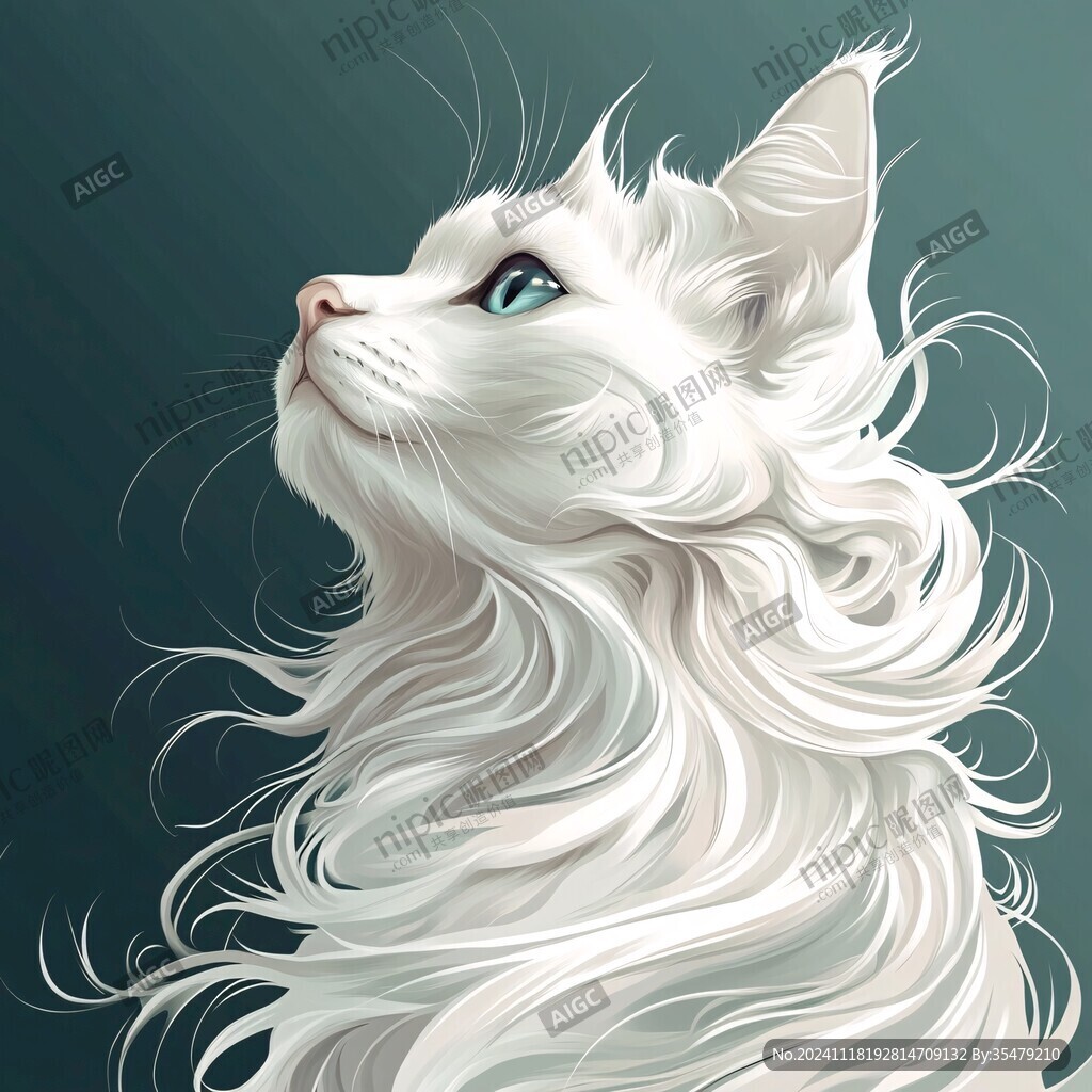 金吉拉猫插画