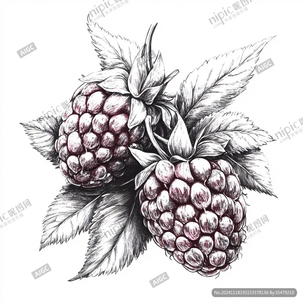 树莓线稿