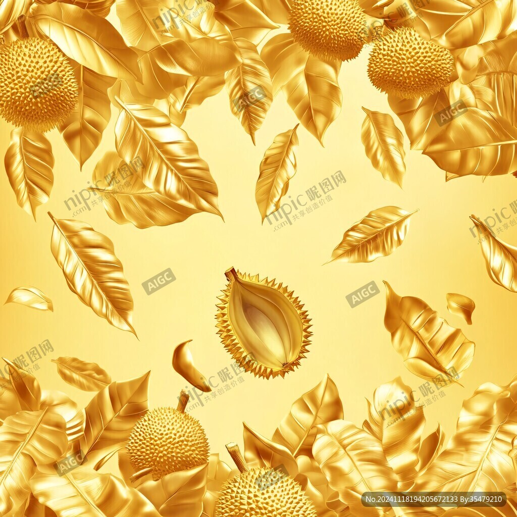 金枕榴莲插画