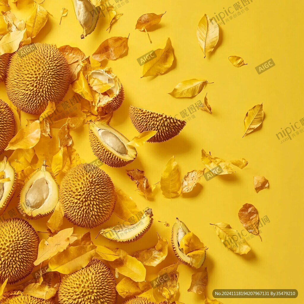 金黄色水果
