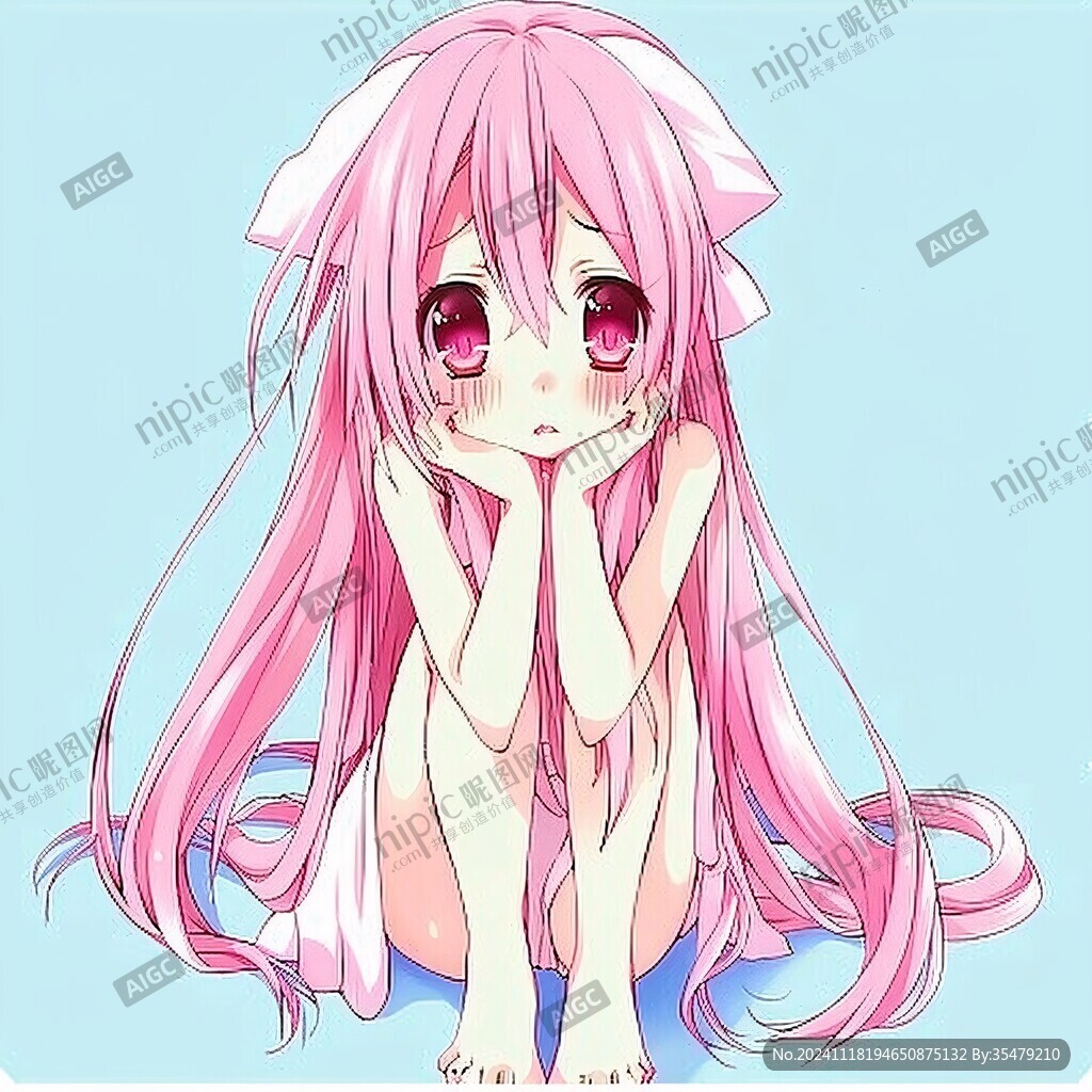 粉色头发少女头像
