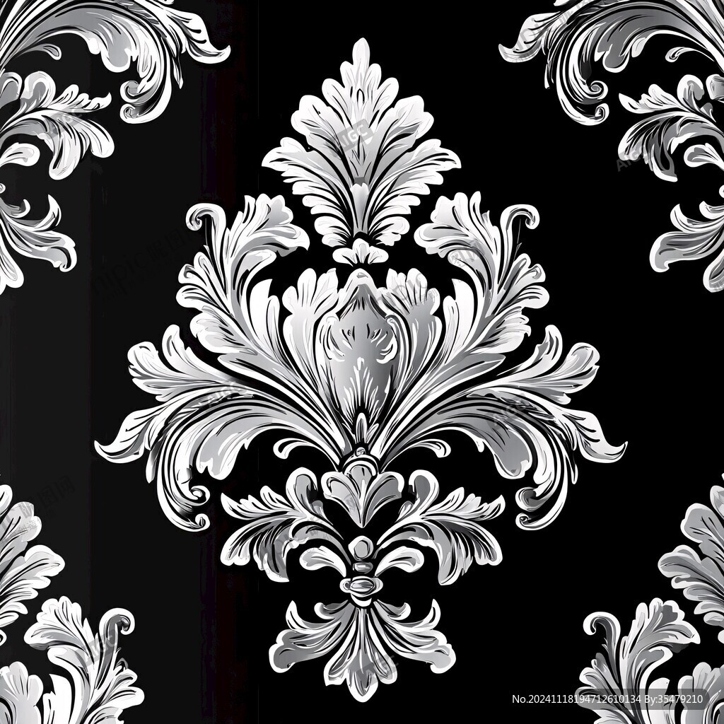 3d欧式花纹底纹