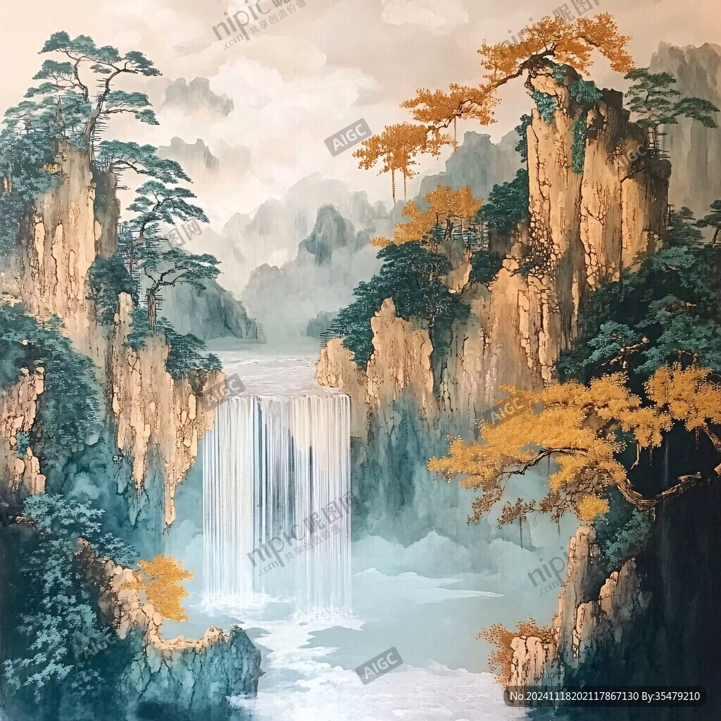 高山流水壁画