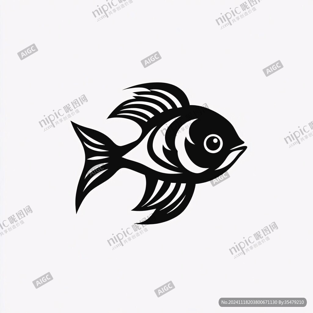 黑鱼标志设计