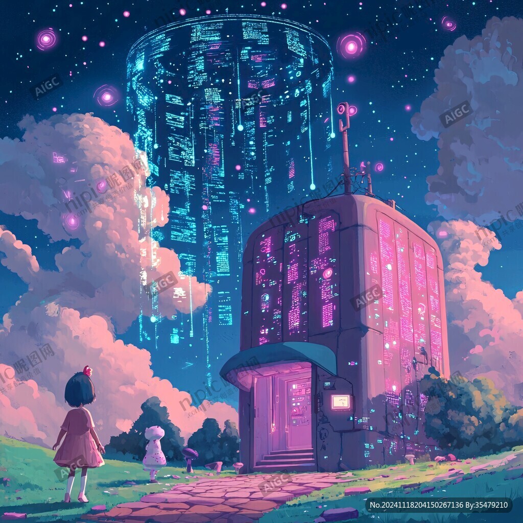 奇幻粉色建筑物