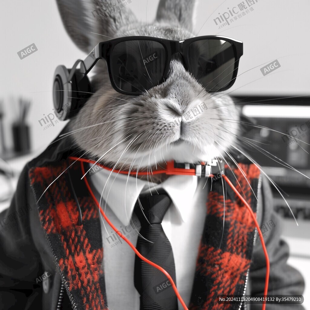 酷帅霸气兔形象