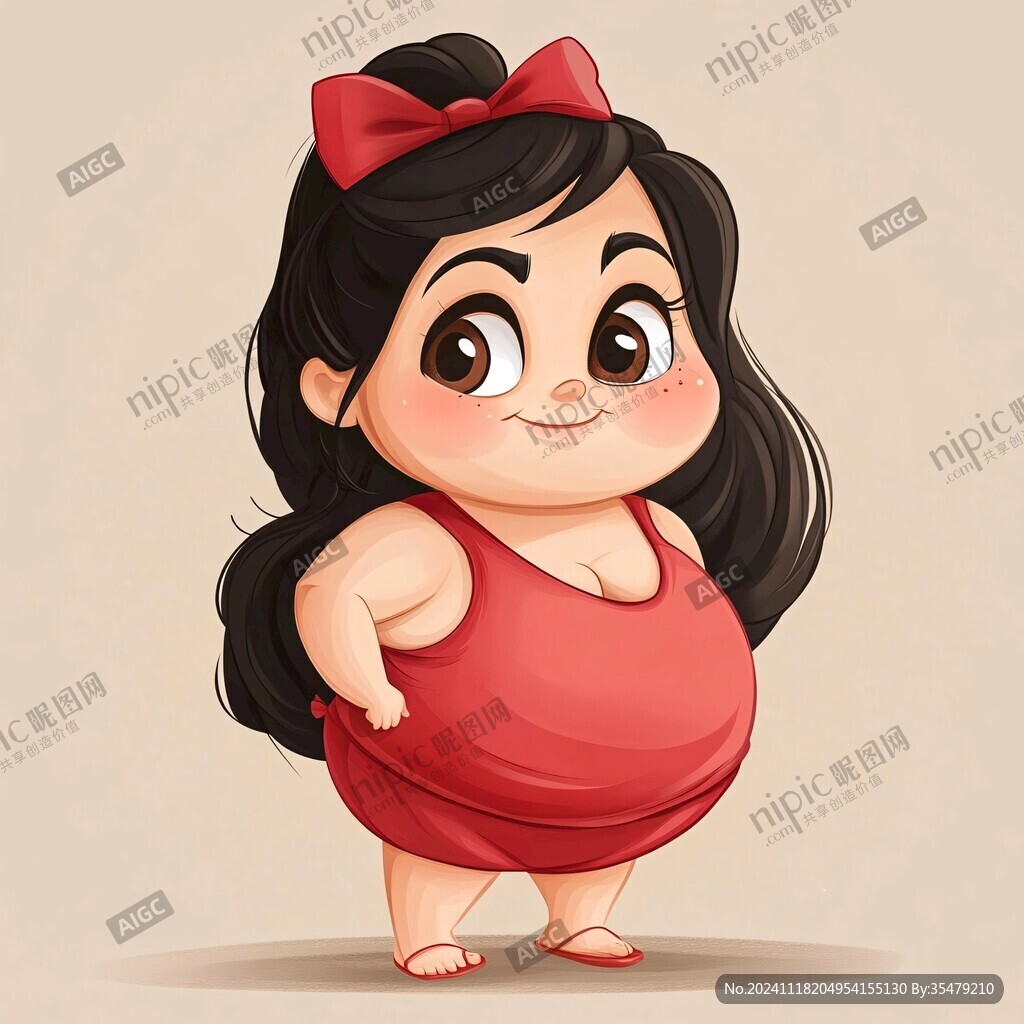q版胖女孩