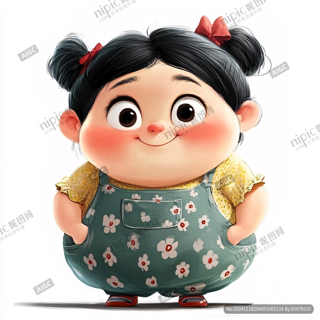 卡通小胖妞