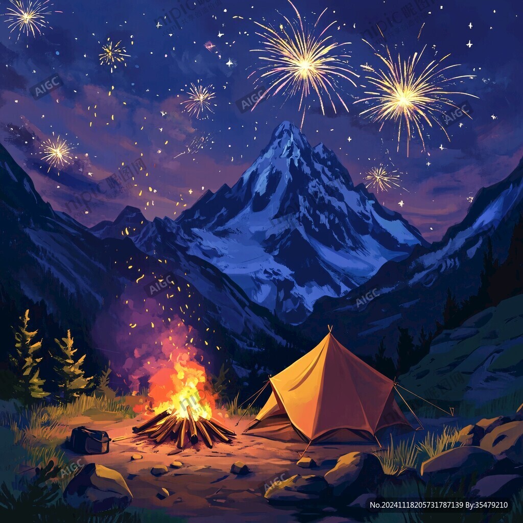 露营烟火