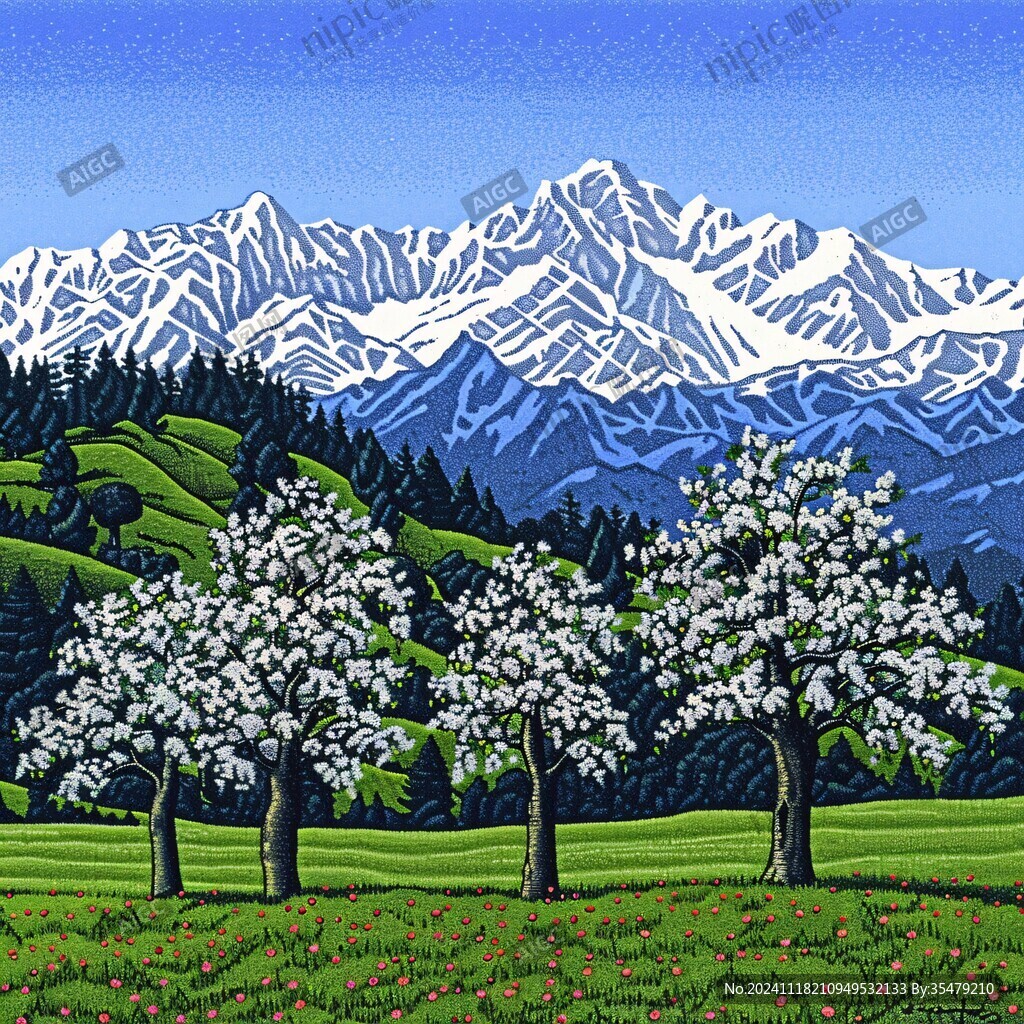 高山梨树
