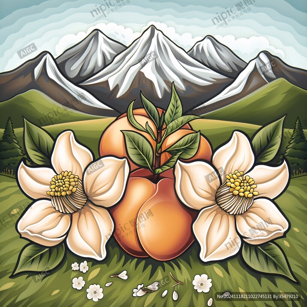 砂糖橘插画设计