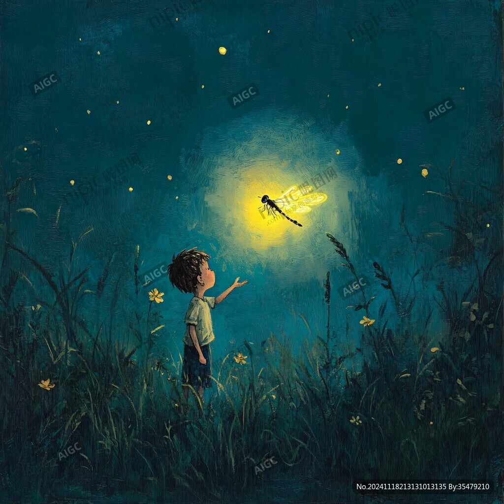 梦幻儿童插画超治愈