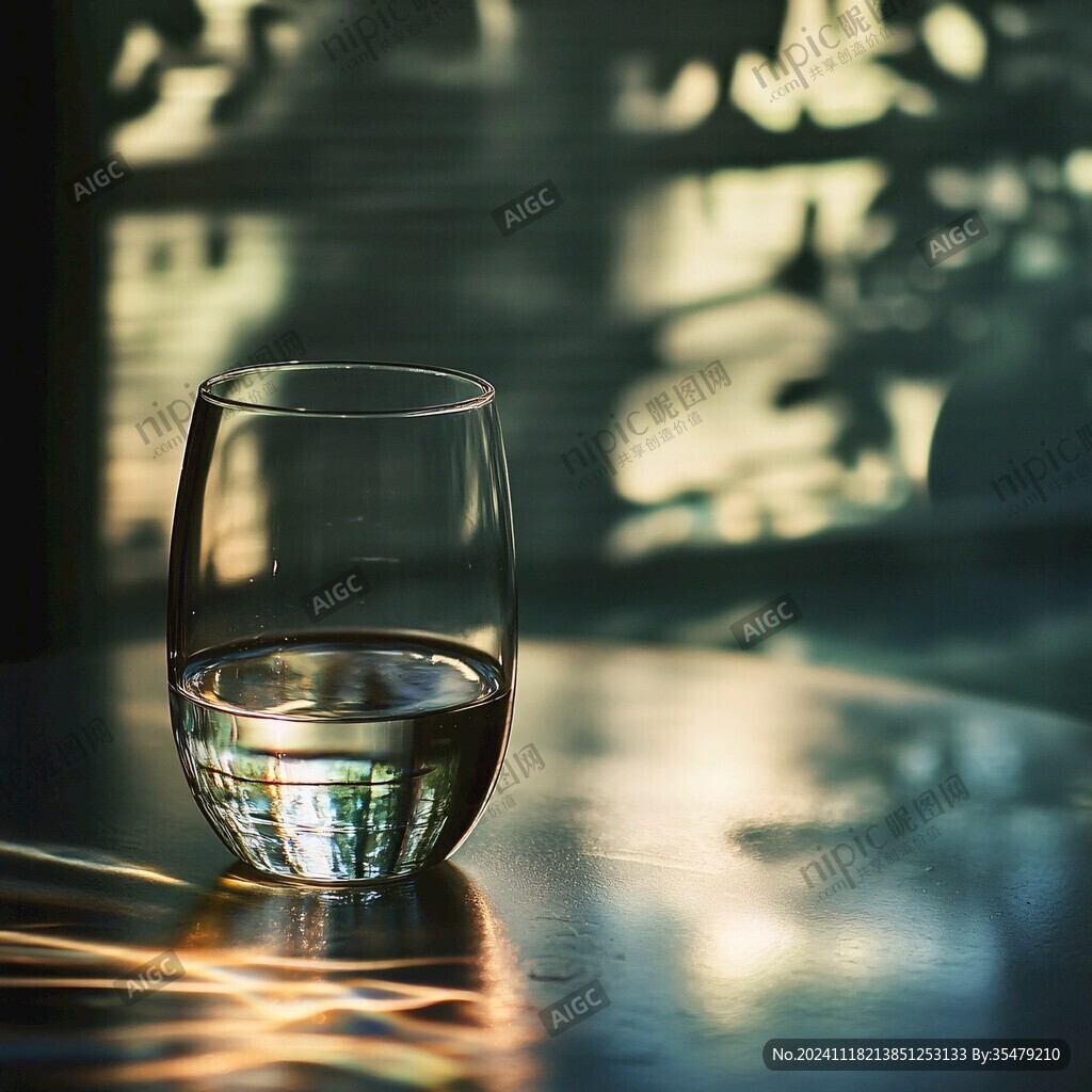 玻璃杯光影