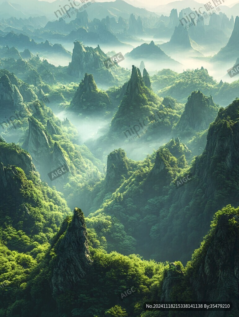 3d渲染山水画