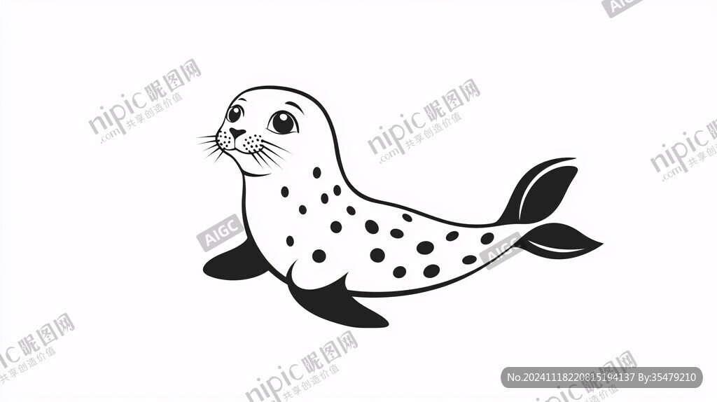 海豹插画设计