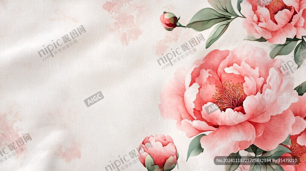 牡丹花墙纸