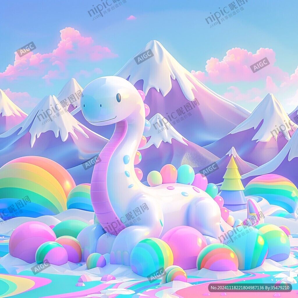 渐变风格插画