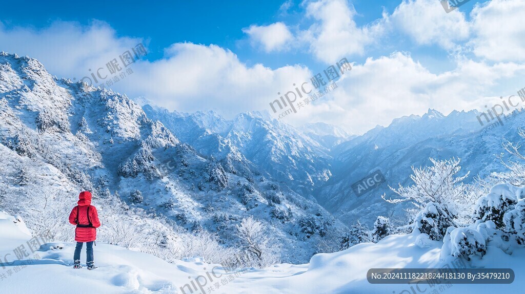 巴郎山雪景