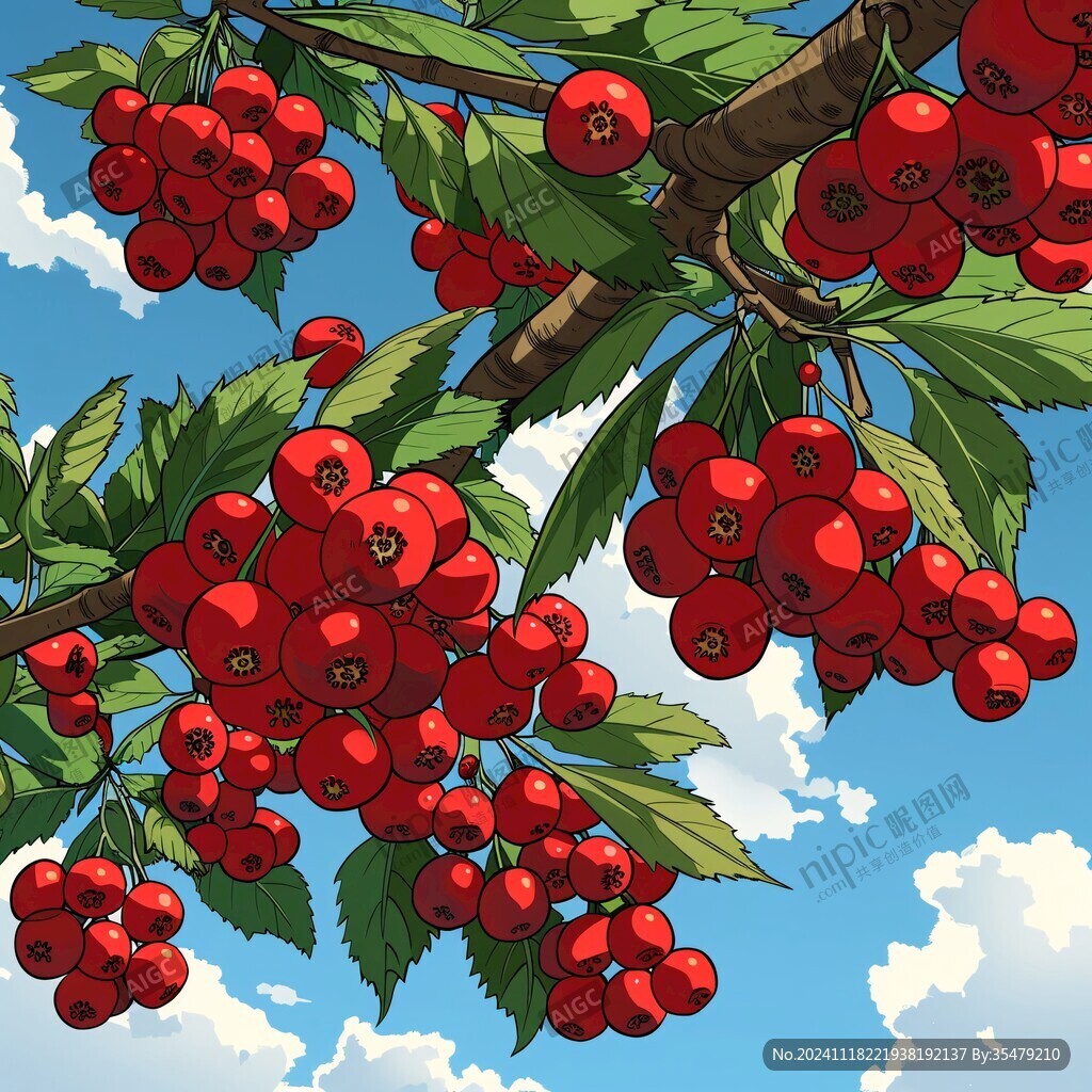 山楂插画