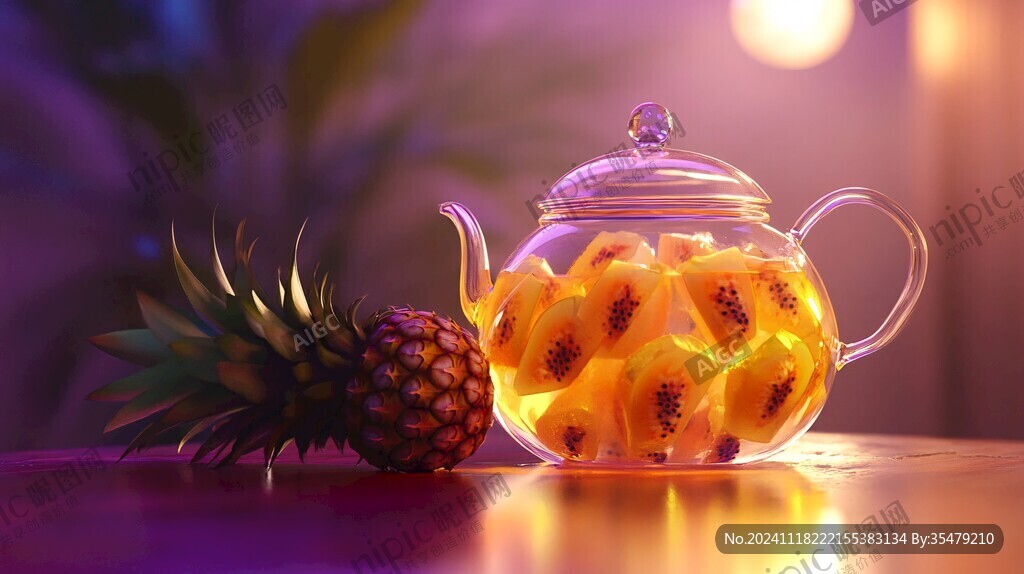 水果茶棚拍