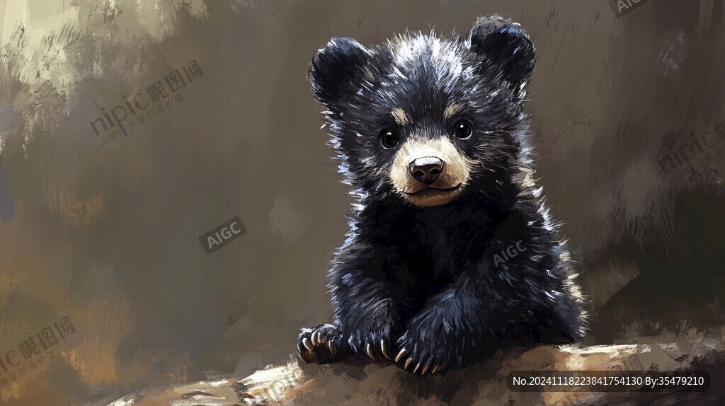 狗熊插画