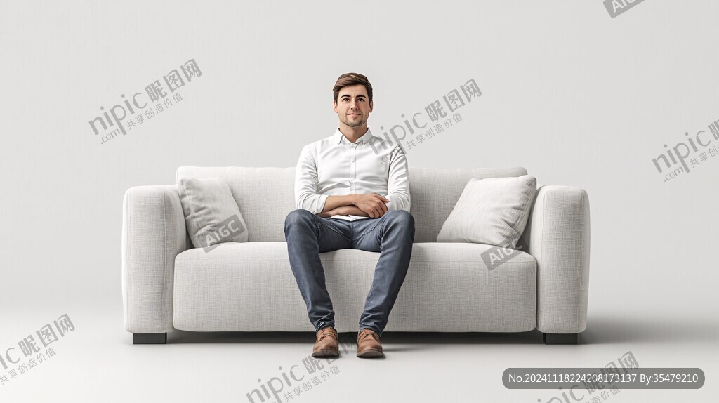坐着的男士