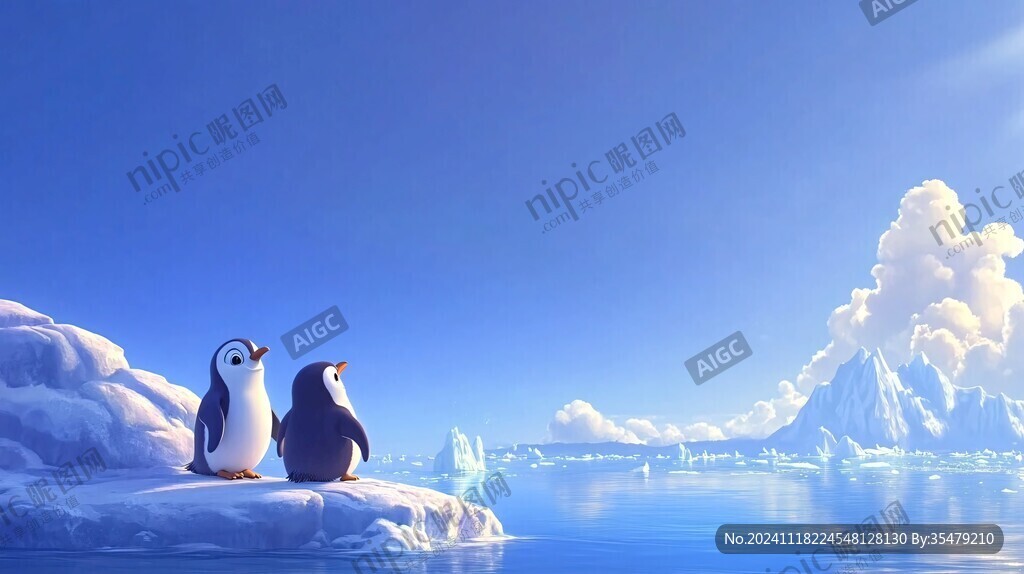 企鹅家庭照