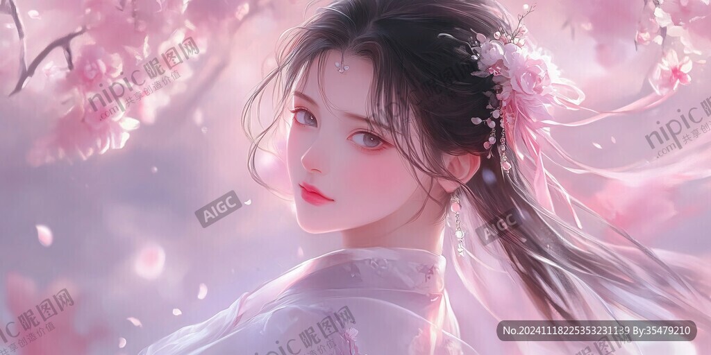 仙气清冷少女壁纸图片