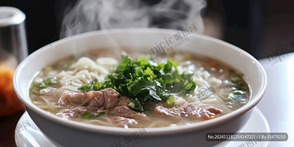 清汤牛肉面特写