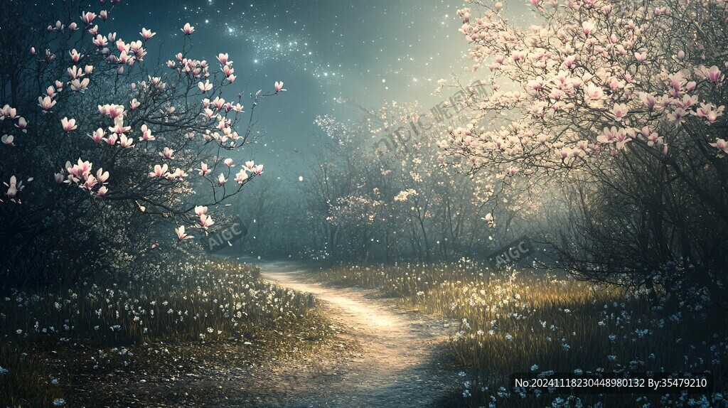 唯美梦幻梅花林