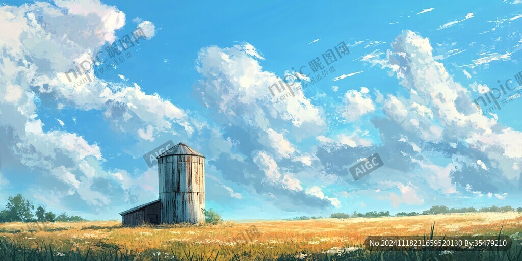 风景厚涂