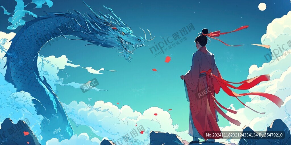 龙年横版插画