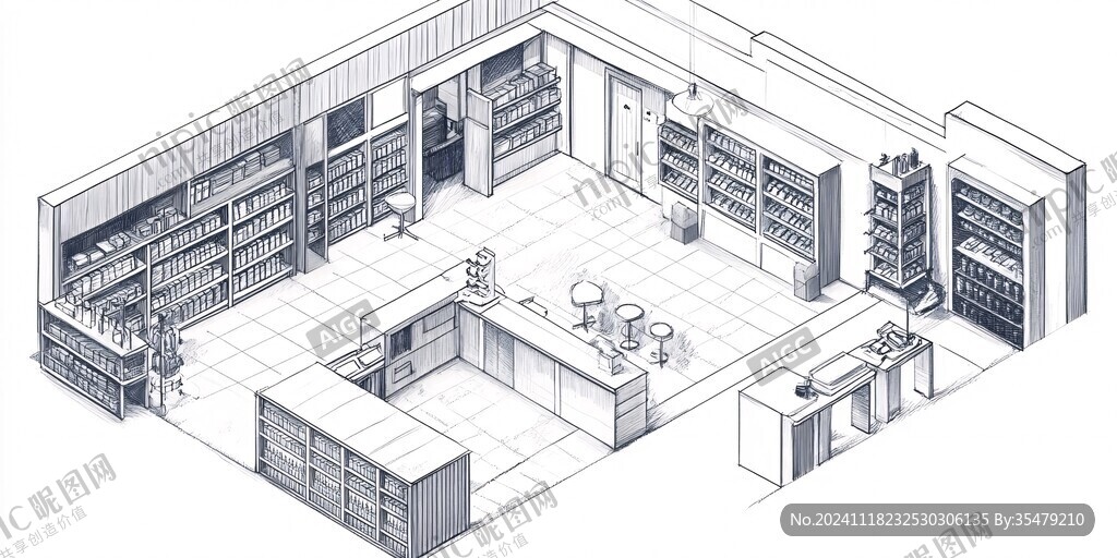 仓库3d建模图