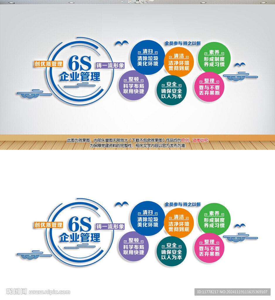 6s企业管理文化墙