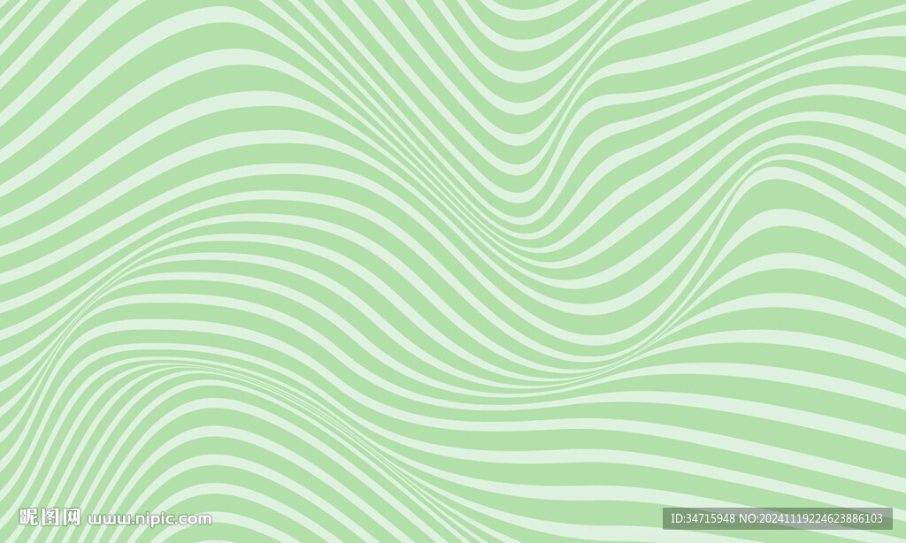 绿色3d波浪线矢量背景