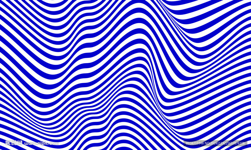 蓝色3d波浪线矢量背景