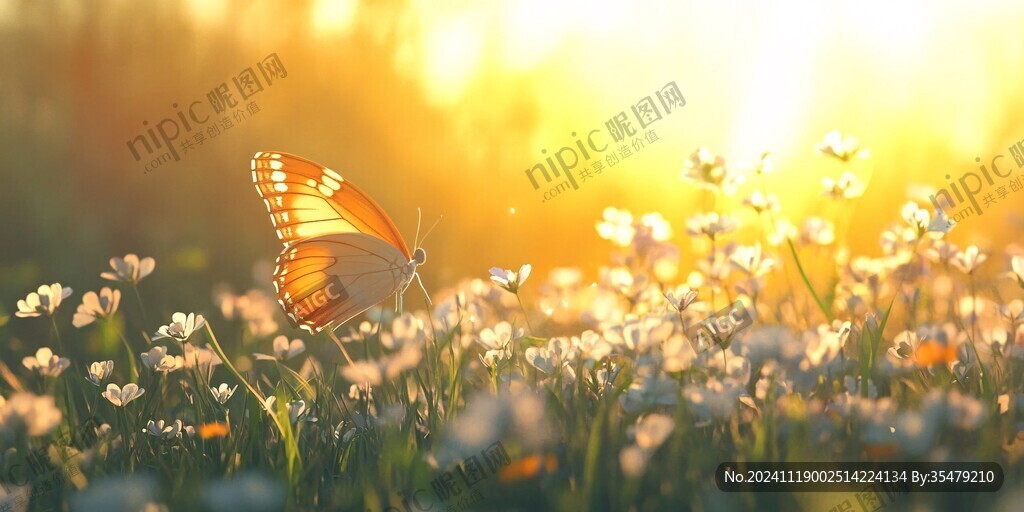 阳光下的蝴蝶