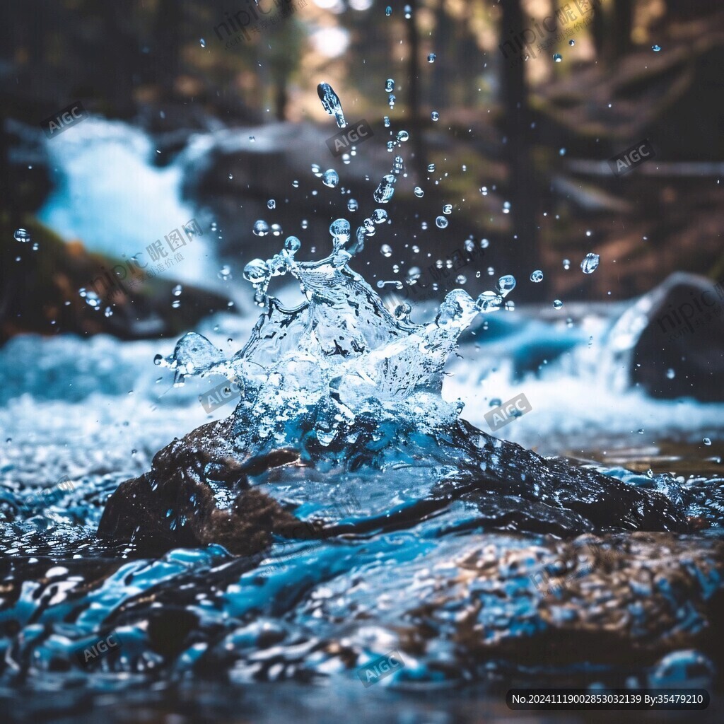 唯美流动的水