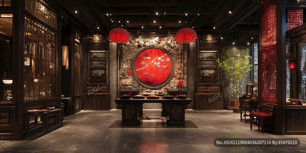 宋朝文化风格火锅餐厅
