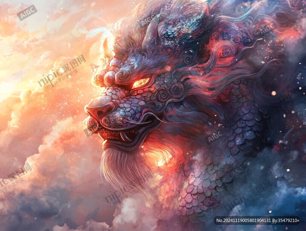 插画龙年插画
