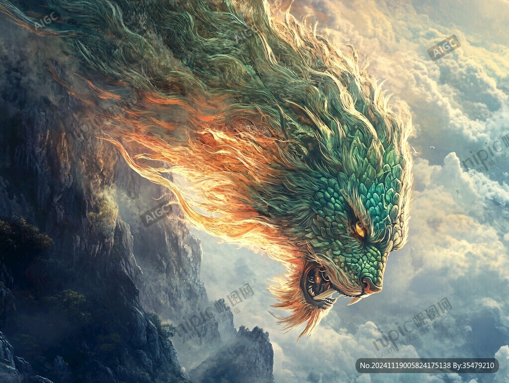 龙包装插画