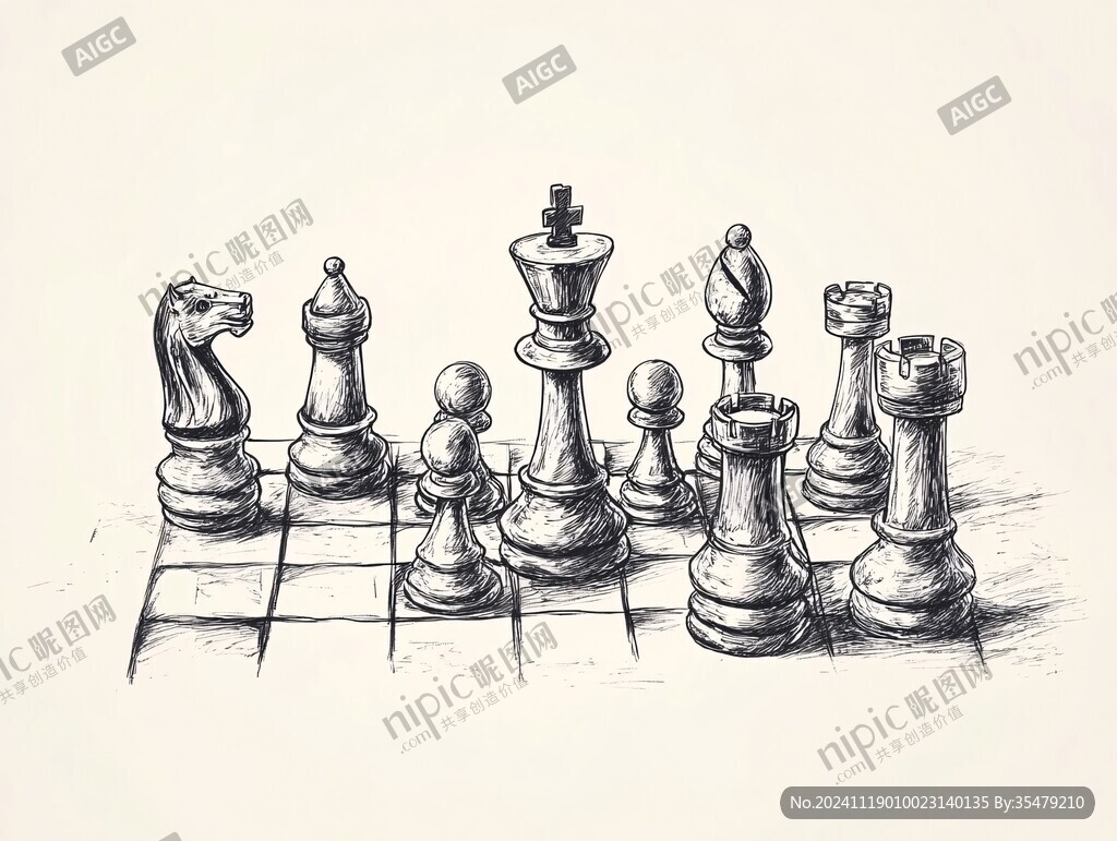 下棋雕刻