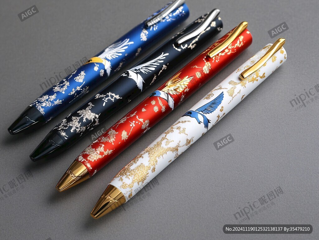 青花瓷管笔